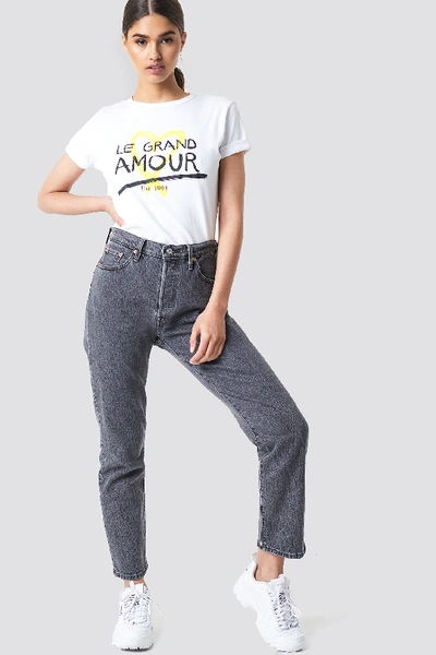 Levi's 501 Crop Jeans Grey In Dancing In The Dark | ModeSens