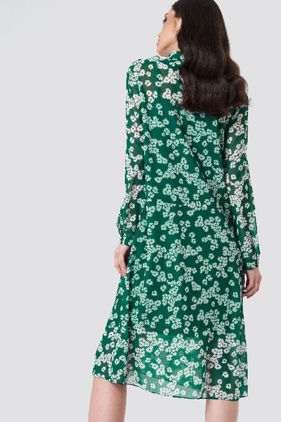 Samsoe & Samsoe Merritt Ls Dress Aop - Green | ModeSens