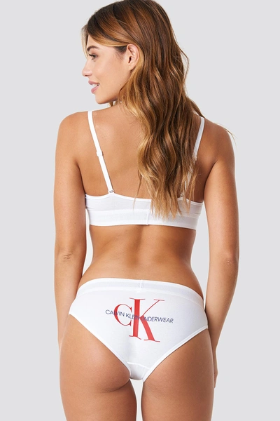 Shop Calvin Klein Monogram Bikini Panties Bp White