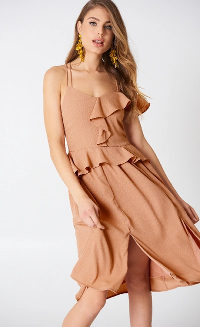 Shop Aéryne Paris Mila Dress Nude In Light Mauve