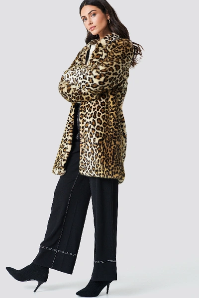 Shop Samsoe & Samsoe Rea Jacket Multicolor In Leopard