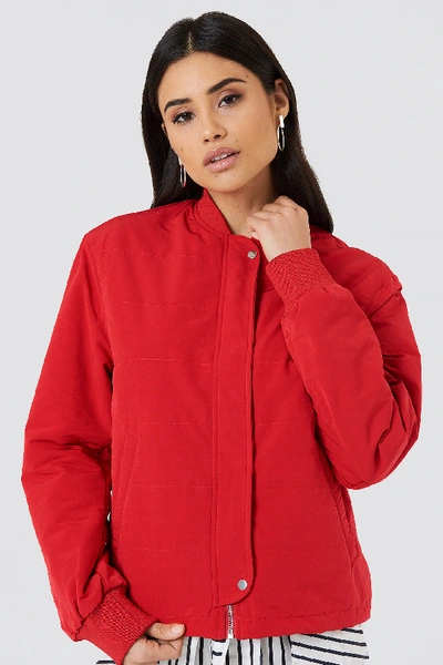 Shop Filippa K Ryder Bomber Jacket Red In Rouge