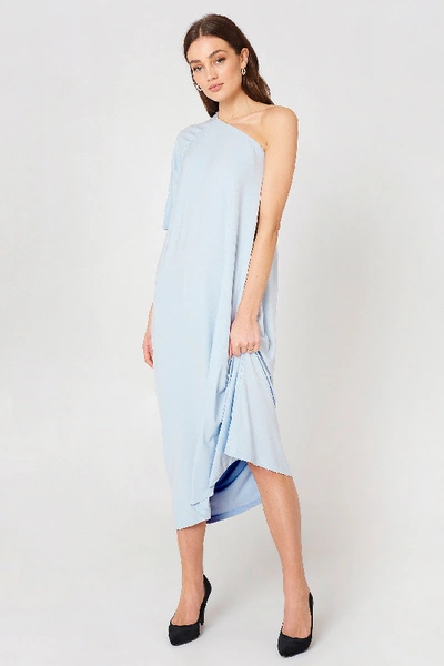 Filippa K Asymmetric Evening Dress - Blue | ModeSens