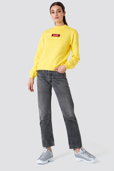Shop Na-kd Logo Sweater Yellow
