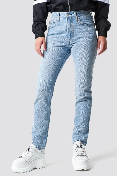 Shop Levi's 501 Skinny Jeans Blue In Lovefool