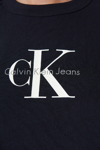 Shop Calvin Klein Teco True Icon Tee - Black In Ck Black