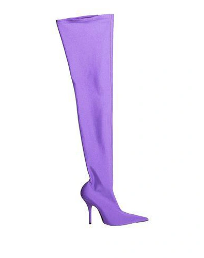 Balenciaga Boots In Purple | ModeSens