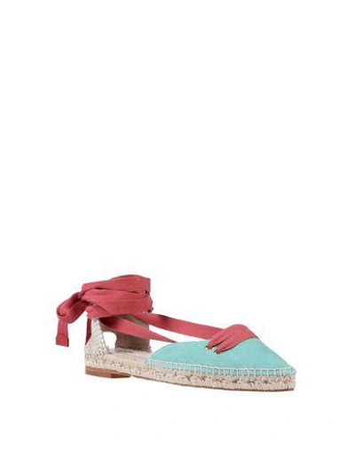 Shop Castañer By Manolo Blahnik Espadrilles In Light Green