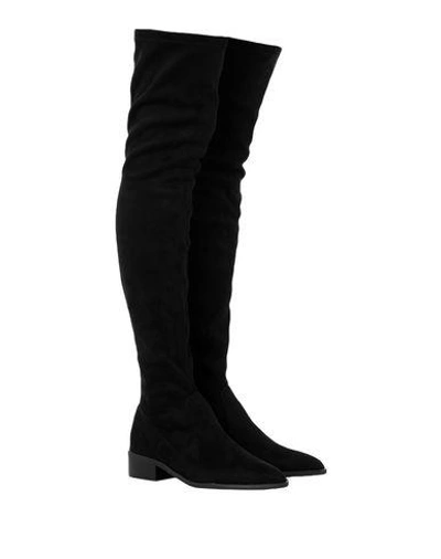 Shop Steve Madden Knee Boots In Black