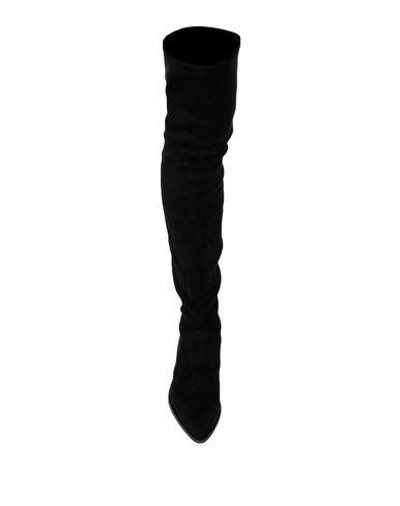 Shop Steve Madden Knee Boots In Black