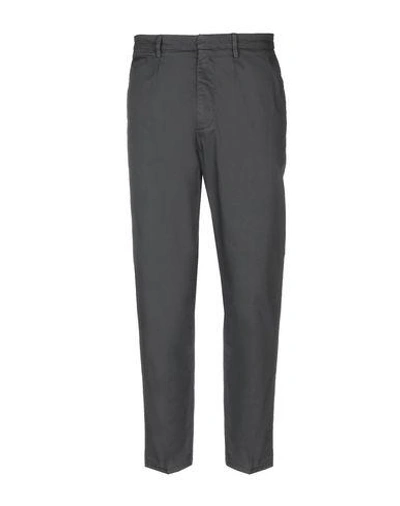 Shop Dondup Pants In Steel Grey