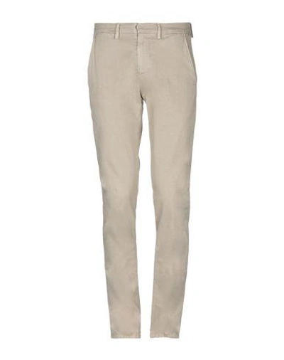 Shop Dondup Man Pants Khaki Size 31 Cotton, Elastane In Beige