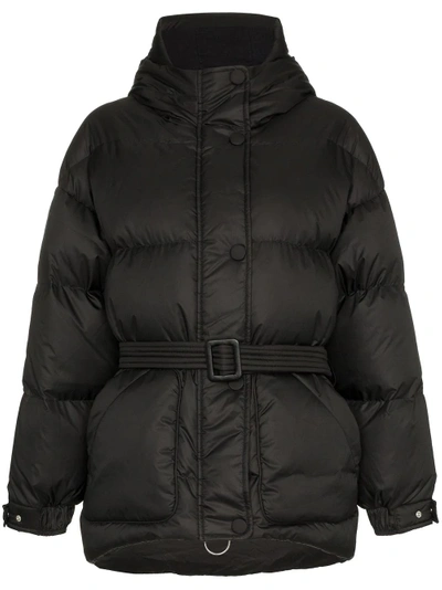 Shop Ienki Ienki Michelin Belted Feather Down Puffer Jacket - Black