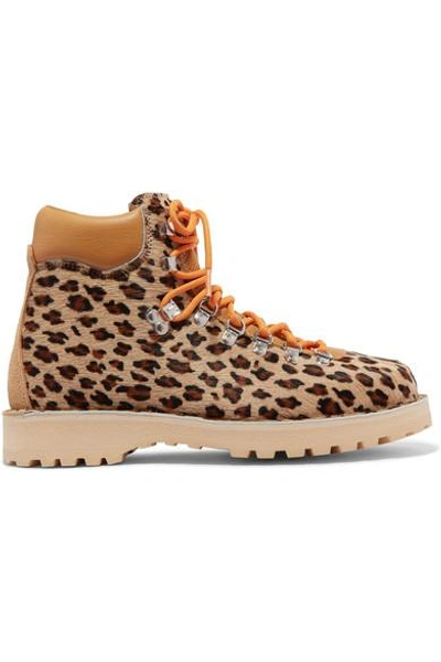 Shop Diemme Roccia Vet Leopard-print Calf Hair Ankle Boots In Leopard Print