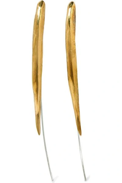 Shop Ariana Boussard-reifel Kalahari Gold-tone And Silver Earrings
