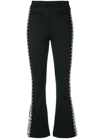 Shop Pinko Tailored Style Track Pants In Black