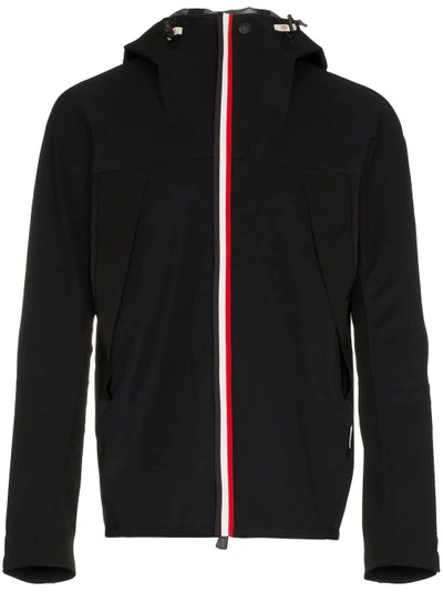 Shop Moncler Grenoble Stripe Hooded Jacket - Black
