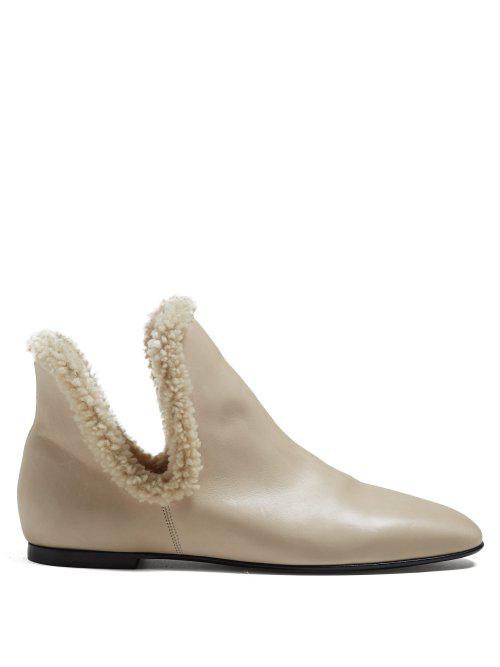 the row suede boots