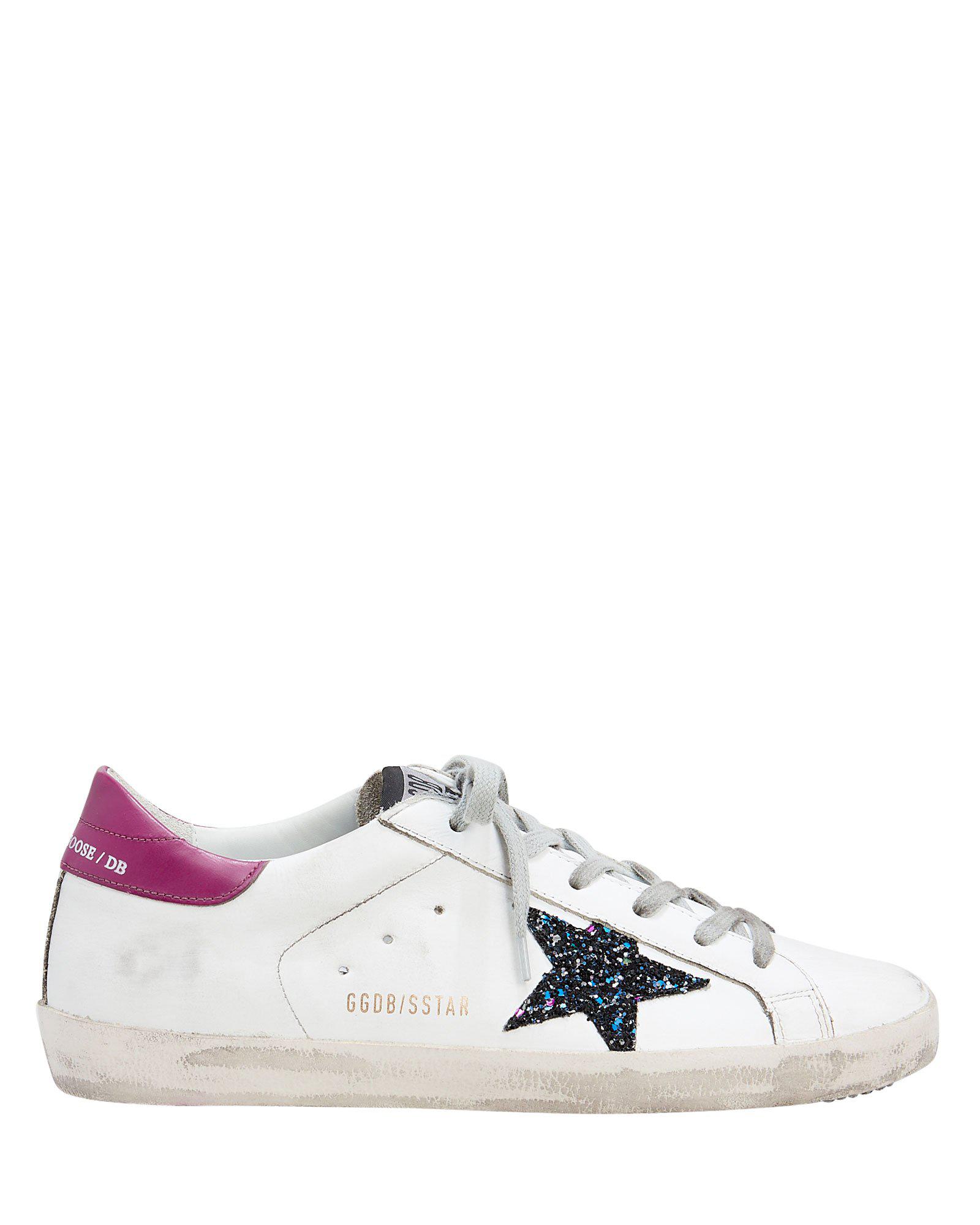 Golden Goose Superstar Glitter Star Low-top Sneakers | ModeSens