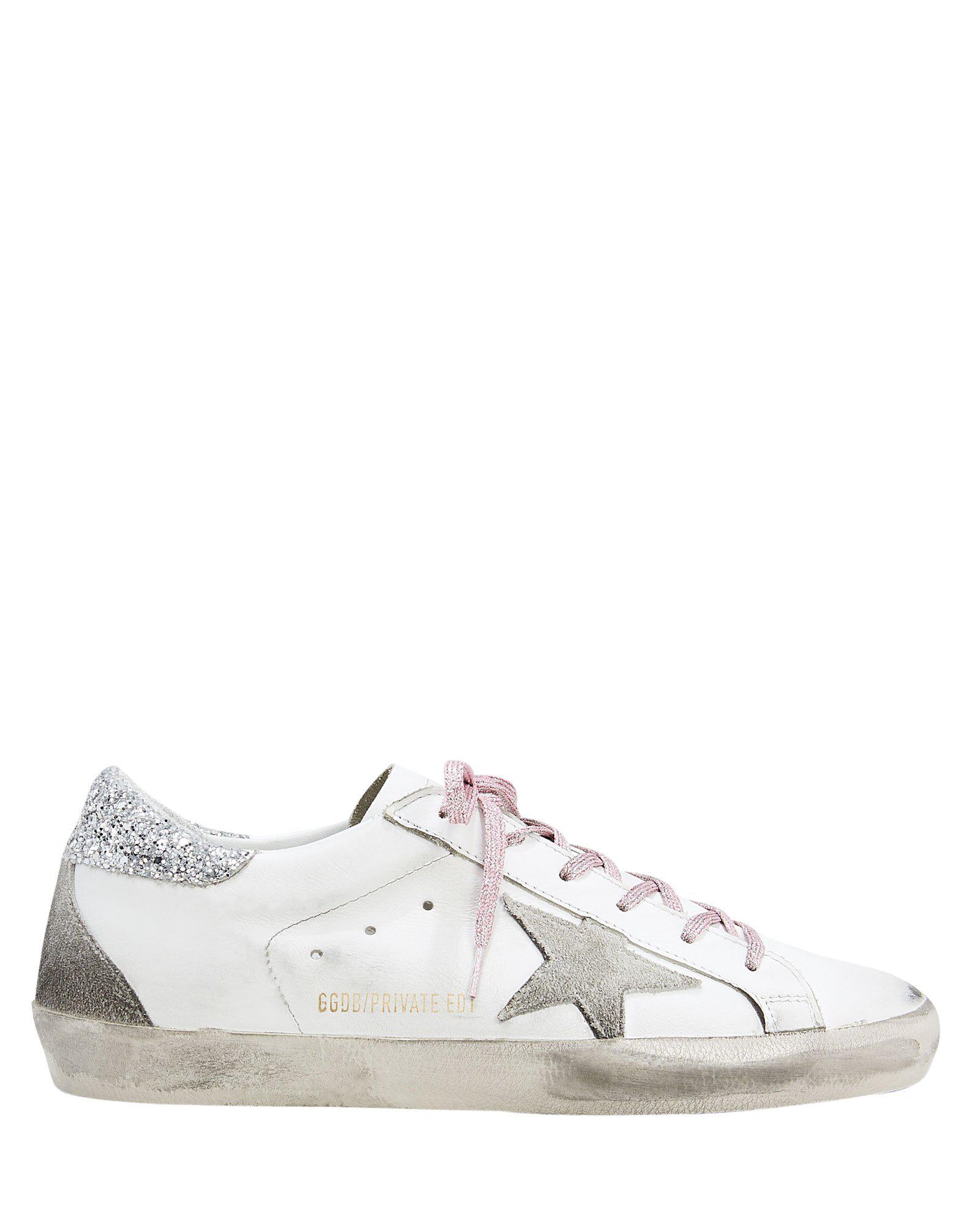 golden goose superstar pink glitter