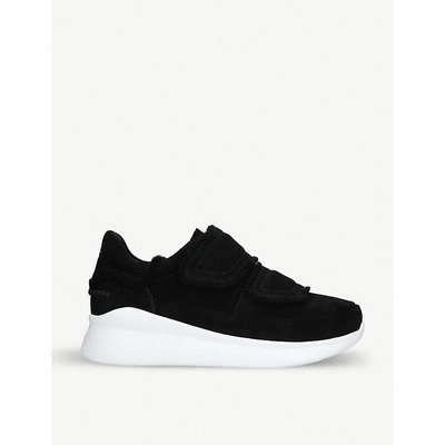 Ugg Ashby Spill Seam Suede Trainers In Black | ModeSens