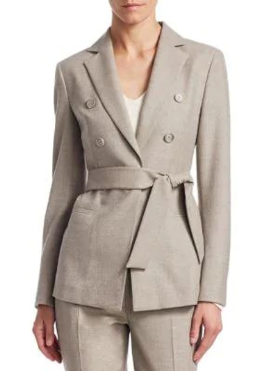 Shop Akris Sibylle Self-tie Jacket In Fauteuil