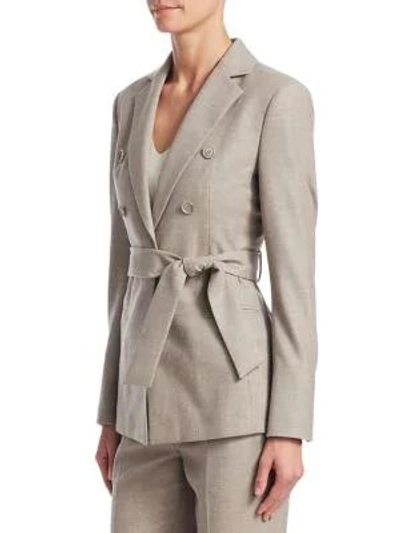 Shop Akris Sibylle Self-tie Jacket In Fauteuil