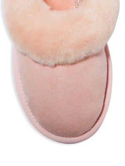 Shop Australia Luxe Collective Dyed Shearling Closed Mule Slippers In Cream