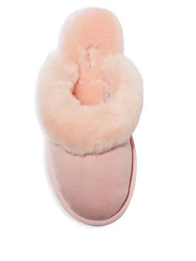 Shop Australia Luxe Collective Dyed Shearling Closed Mule Slippers In Cream