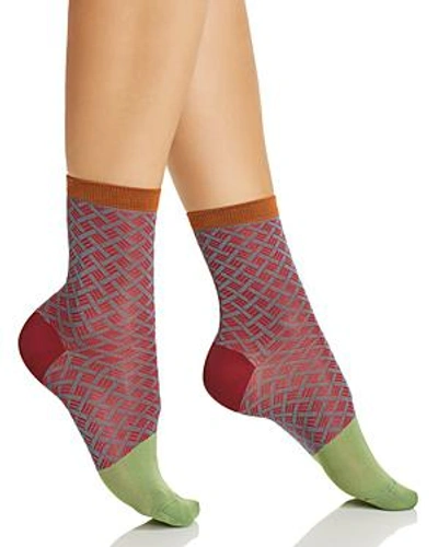 Shop Happy Socks Hysteria By  Jill Ankle Socks In Red