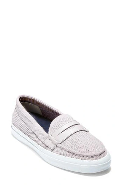 Shop Cole Haan Pinch Stitchlite(tm) Loafer In Silver/ White Leather