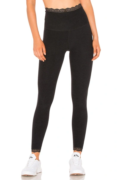 Shop Beyond Yoga All For Lace High Waisted Midi Legging In Black