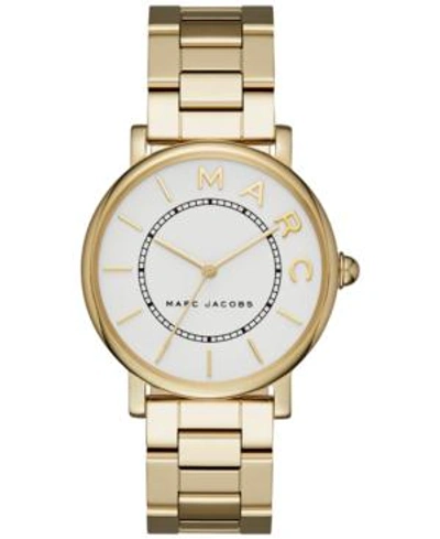 Shop Marc Jacobs Women's Roxy Gold-tone Stainless Steel Bracelet Watch 36mm