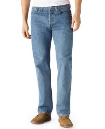 Shop Levi's Men's 501 Original Fit Button Fly Non-stretch Jeans In Medium Stonewash