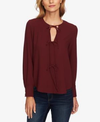 Shop 1.state Bow-ties Blouse In Rich Chianti