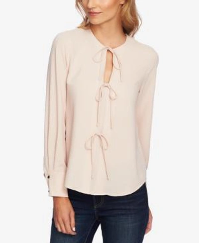 Shop 1.state Bow-ties Blouse In Blush Cream