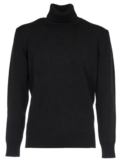 Shop Kangra Roll Neck Sweater In Coal