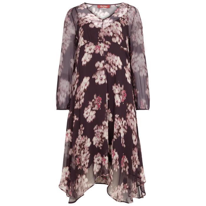 max mara silk georgette dress