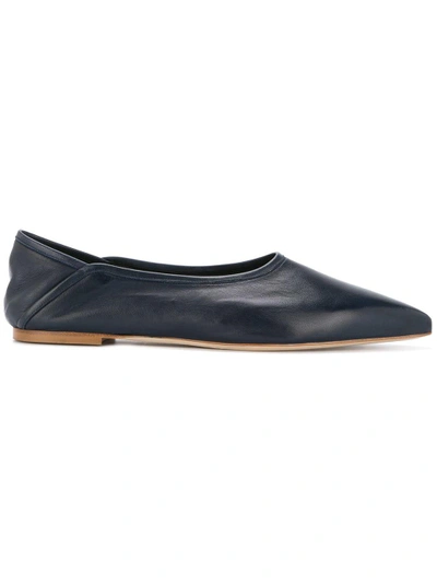 Shop Trademark Baez Flat Mules In Blue