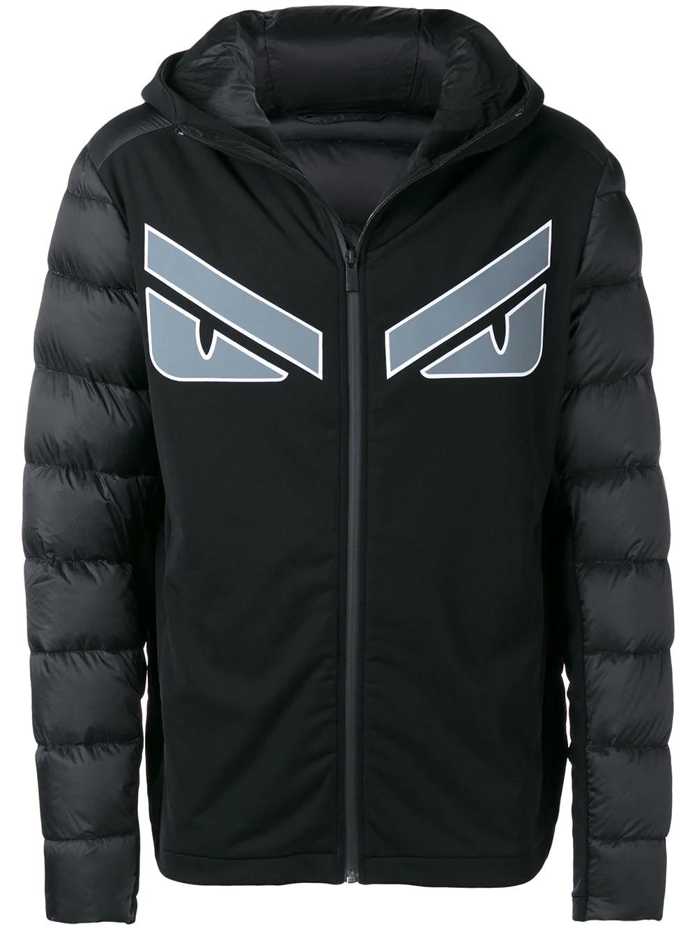 Fendi Monster-appliquÉ Quilted Hooded Jacket In Black | ModeSens