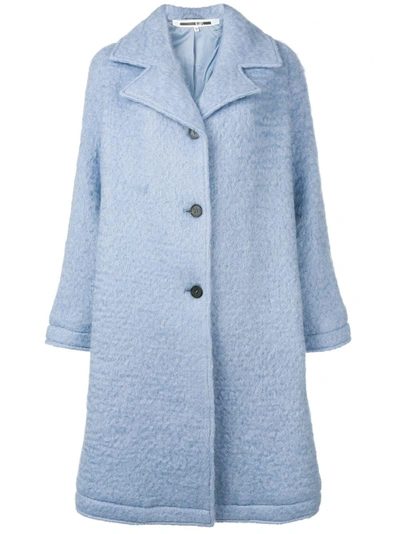 Shop Mcq By Alexander Mcqueen Mcq Alexander Mcqueen Perfectly Fitted Coat - Blue