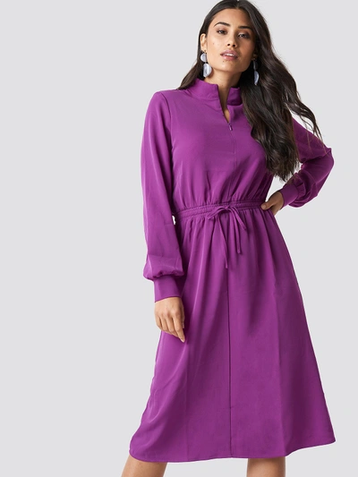 Shop Moves Flovera Dress - Purple