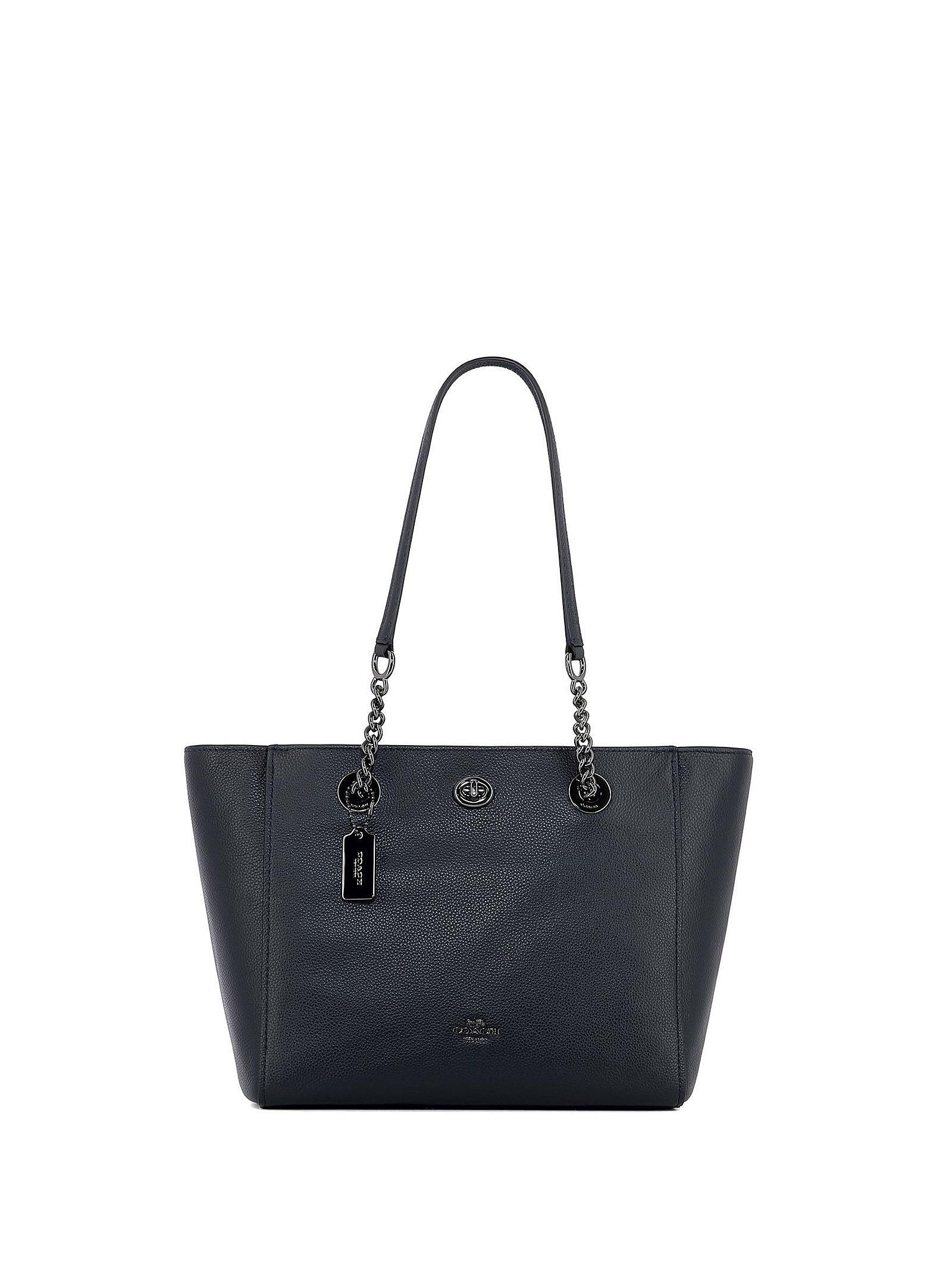 coach navy tote