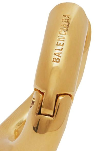 Shop Balenciaga Gold-tone Earrings