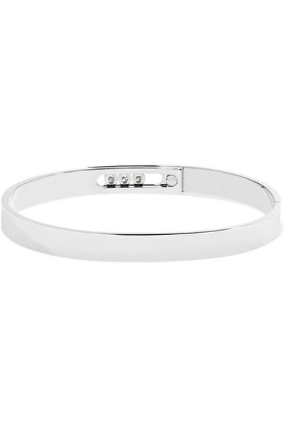 Shop Messika Move Noa 18-karat White Gold Diamond Bangle