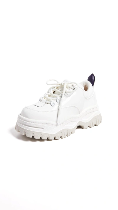 Shop Eytys Angel Sneakers In White