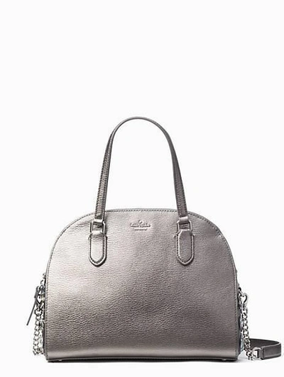 Shop Kate Spade Laurel Way Embellished Mini Reiley In Gunmetal