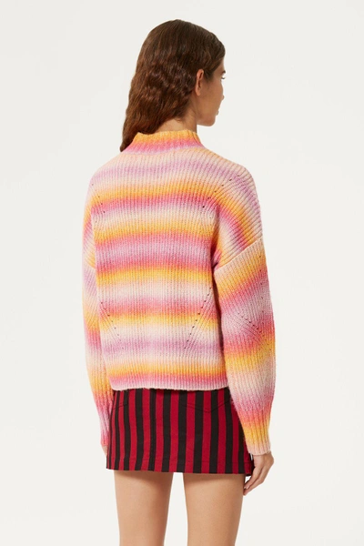 Shop Rebecca Minkoff Pink Multi-color Sweater | Pink Brinkley Sweater |