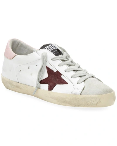 Shop Golden Goose Leather Star Patch Sneaker In White