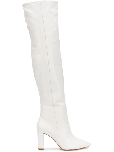 Shop Alexandre Birman High Heel Boots - White